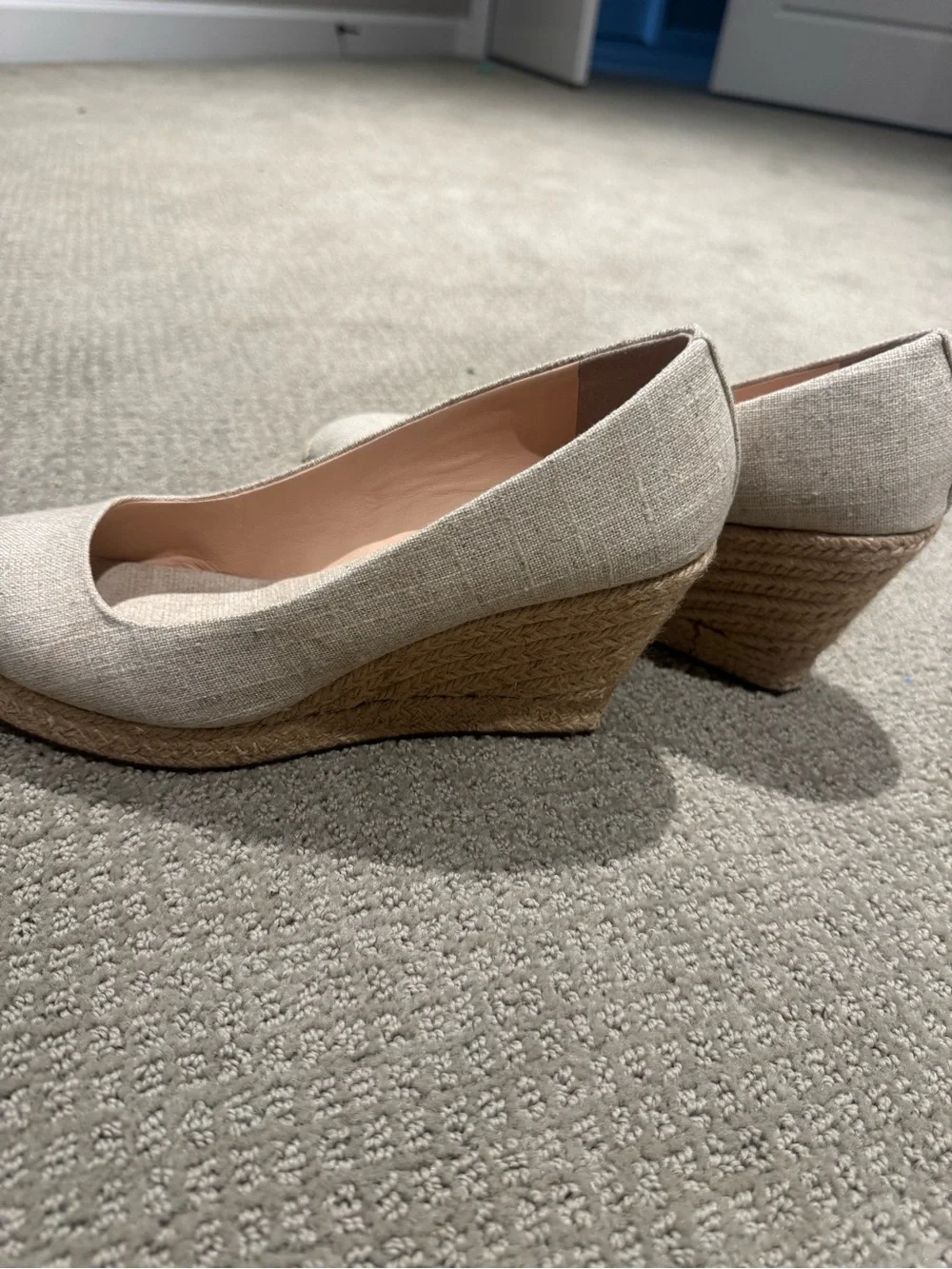 J. Crew Seville Gold Shimmer/Metallic Wedge Sz 9
